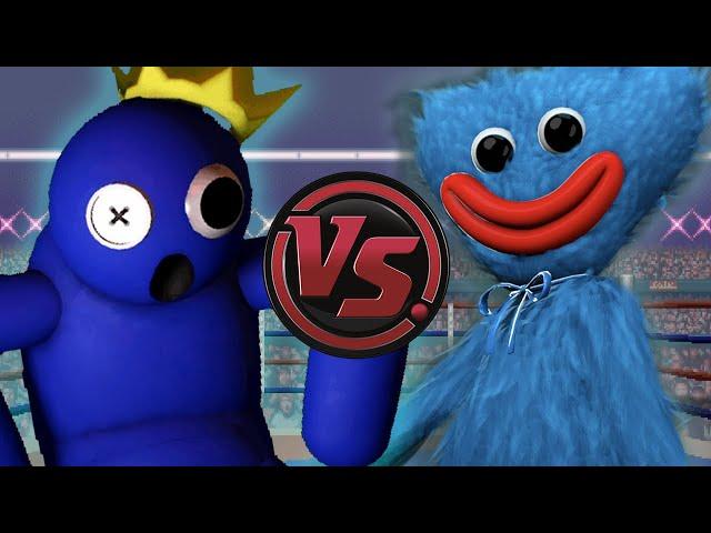 BLUE vs HUGGY WUGGY! (Roblox Rainbow Friends VS Poppy Playtime Song) | CARTOON RAP ATTACK