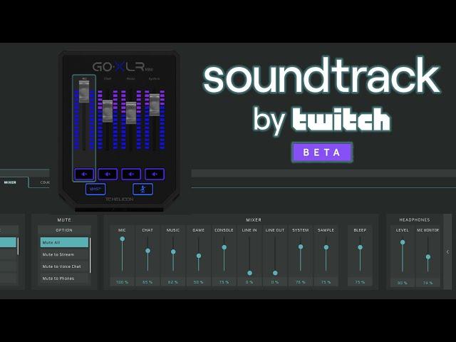 HOW TO Use GoXLR App - Mic Setup & Twitch Soundtrack Plug-In [NO MUSIC IN VOD]