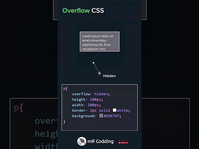 Overflow in css property|Hidden|Scroll|Auto|Visiable overflow value