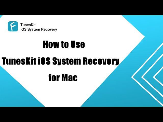 (Step-by-step Guide) How to Use TunesKit iOS System Recovery for Mac