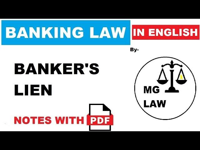 Banker's Lien