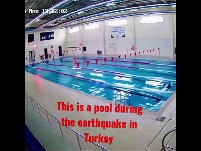 This is the video of the pool in turkey during the earthquake that got 30 million views on tiktok!