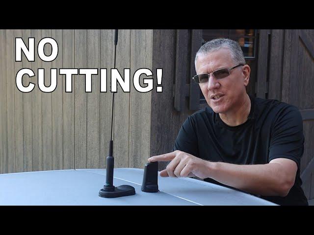 Ham Radio Antenna Without Cutting a New Hole