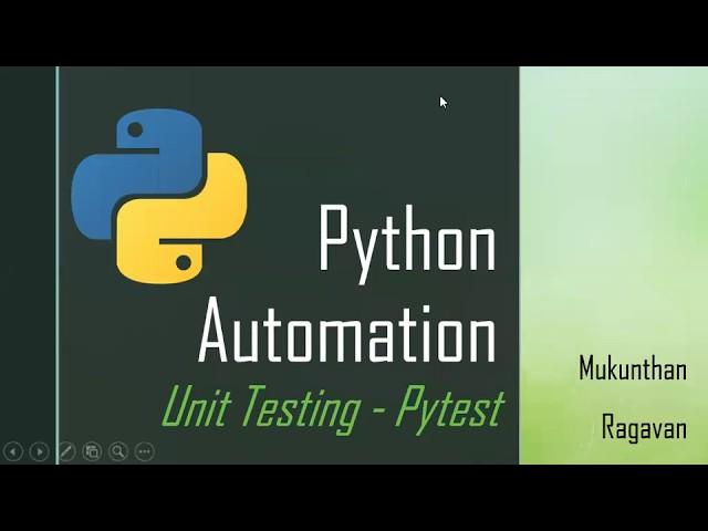 Python Automation Unit Testing framework - Pytest