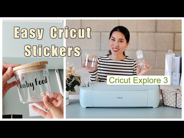 how to make vinyl stickers with Cricut Explore 3 | beginner-friendly tutorial | Chris Han