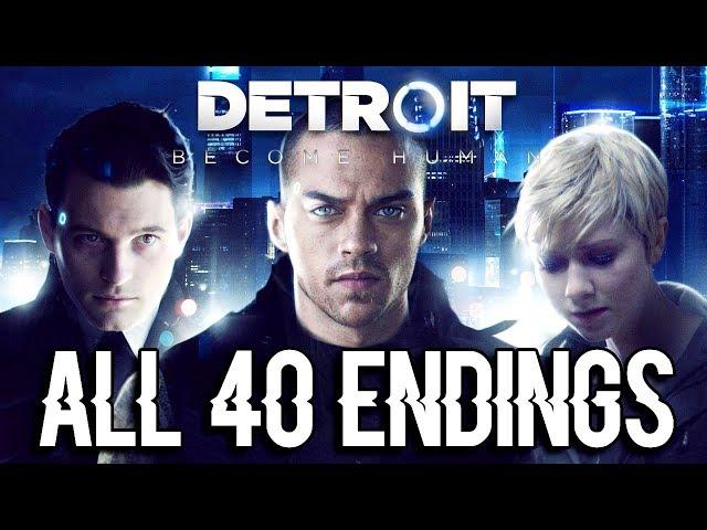 DETROIT BECOME HUMAN - ALL 100 ENDINGS (with secret endings and various options)