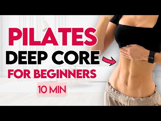 10 min Deep Core Controlled Pilates (Beginner Friendly) | Home Workout