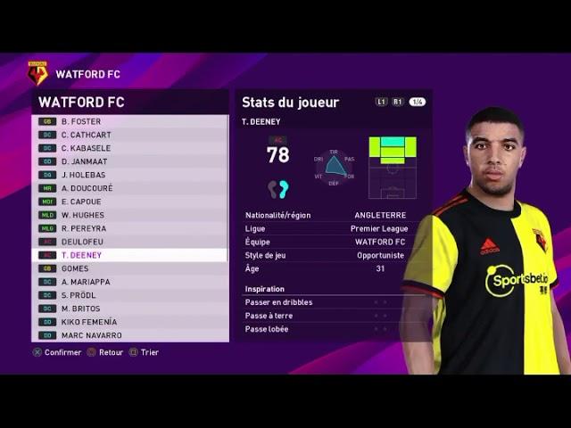 PES 2020 Warford  Player Face Scans after Data Pack 1 0 Update