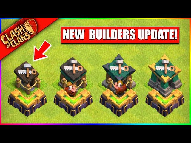 ...UPGRADE YOUR BUILDER HUTS IN CLASH OF CLANS!! (BATTLE BUILDER UPDATE)