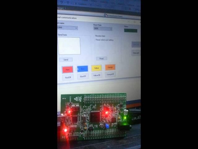 STM32F4 Discovery USB virtual com port, tested by C#