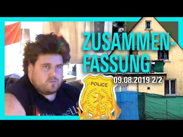 Drachenlord Stream 09.08.2019 2/2 (ZUSAMMENFASSUNG) / Die große Abrechnung mit der Polizei