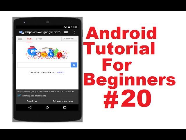 Android Tutorial for Beginners 20 # Android WebView Example