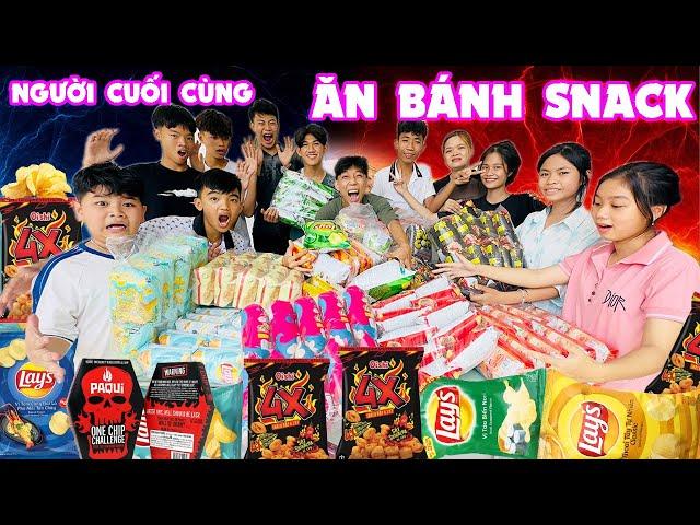 Thử Thách Người Cuối Cùng Ngừng Ăn Bánh Snack #trangandvinh