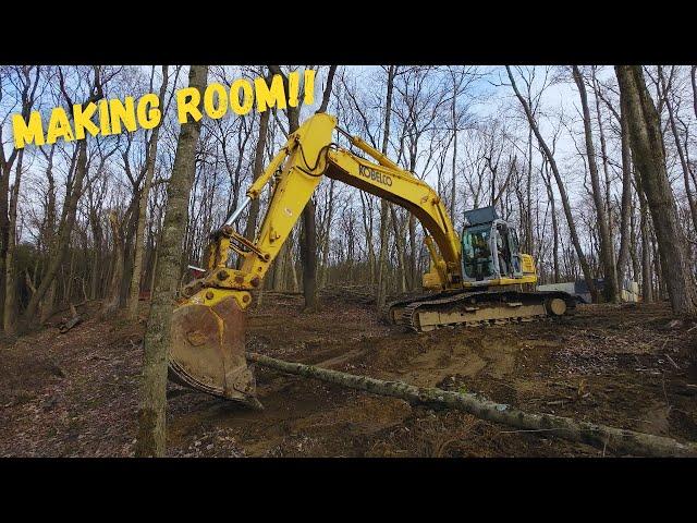 Clearing for an Equipment Storage Yard!