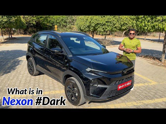 Kya hai ye #DARK ? Tata Nexon dark edition 2024 drive and mileage test in the city