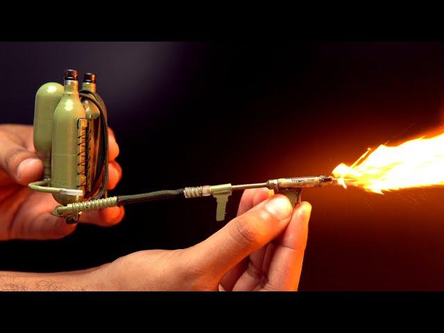 Making of World's Smallest working M2 Flamethrower !