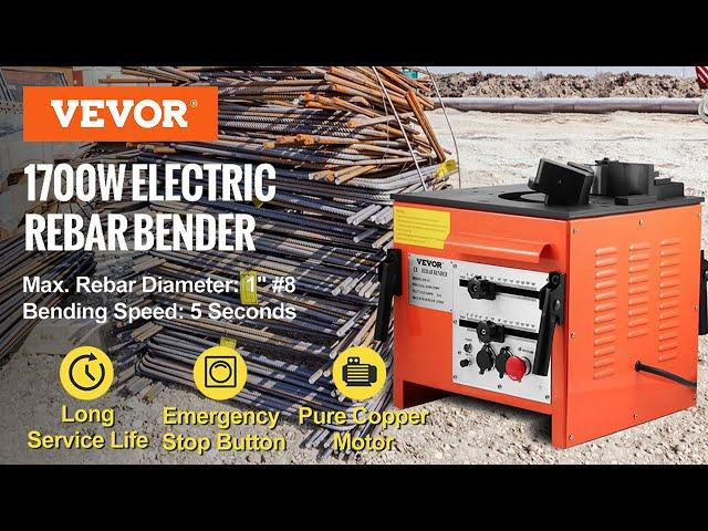 VEVOR Electric Rebar Bender - A must-have for the professional concrete installer!