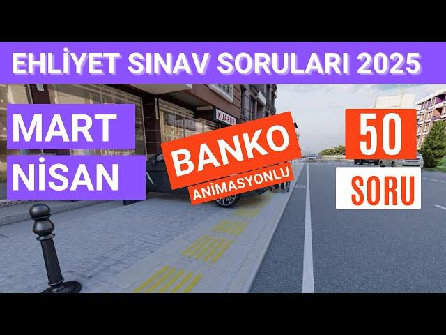 Ehliyet Sınav Soruları 2025 | Mart, Nisan Çıkmış Ehliyet Sorularını Çöz