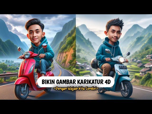 Cara Membuat Gambar Karikatur 4D Dengan Wajah Kita Sendiri Menggunakan AI