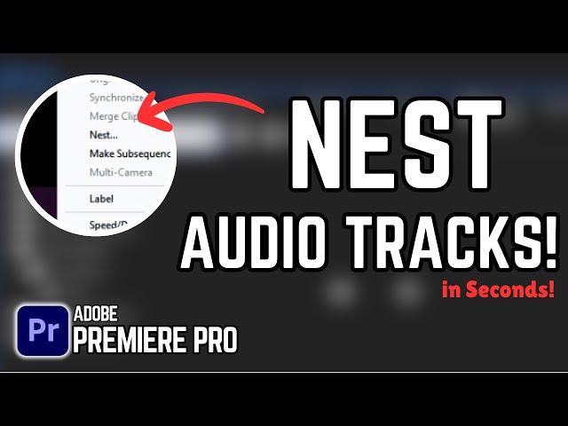 How to Nest Audio Tracks in Premiere Pro (2025 Easy Tutorial!)