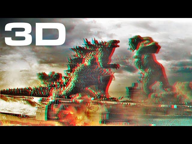 4K 3D • Ship Fight - Godzilla vs. Kong (7.1 Audio)