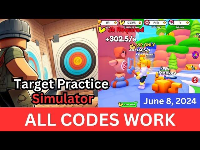 *All CODES WORK* Target Practice Simulator ROBLOX, June 8, 2024