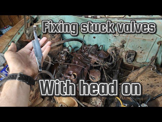Flathead engine STUCK VALVES tool