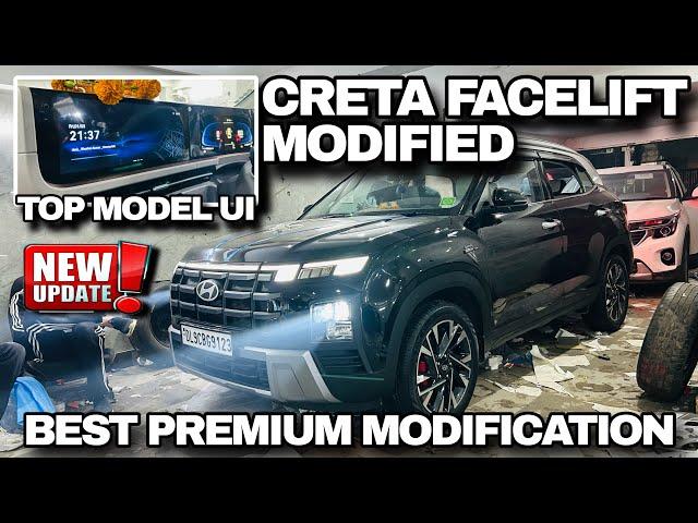 CRETA FACELIFT MODIFIED TOP MODEL UI INSTALLED Best Premium Modification #cretafacelift #creta