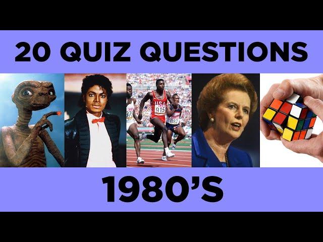 1980s Quiz | 80s Trivia Quiz | 80s Trivia | 80s Quiz Questions