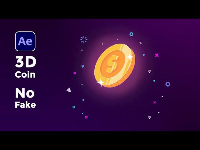 Shiny 3D Coin Animation | After Effects Tutorial