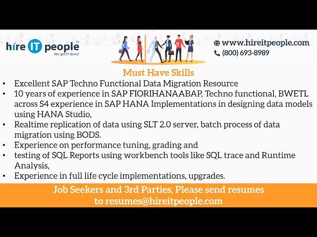 SAP Technical Jobs | SAP HANA Jobs | Dallas, TX | Job ID: 34337 |