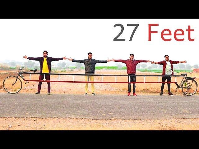 Longest Bicycle In India ! We Made 27 Feet Long Cycle - Part 2 | First Ride