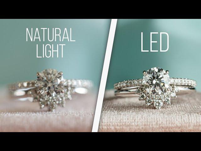 Jewelry Photography Made Easy: A Comparison Using LED Light vs. Natural Light