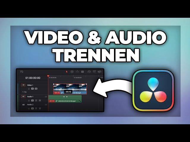 DaVinci Resolve Audio von Video trennen - Tutorial