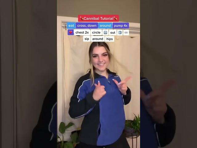 Cannibal Dance Tutorial  Viral TikTok Dance
