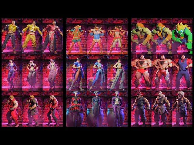 Every Street Fighter 6 Outfit Compared + Side by Side Comparison