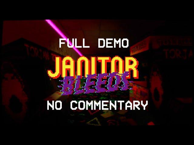 JANITOR BLEEDS by Korpus | Demo Walkthrough, No Commentary | PS1 Arcade Horror