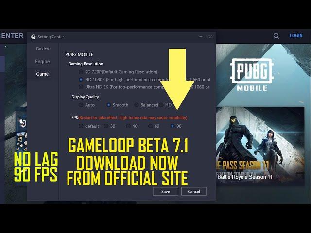 Gameloop Beta 7.1 Official Download No Lag 90FPS - Pubg Mobile Emulator