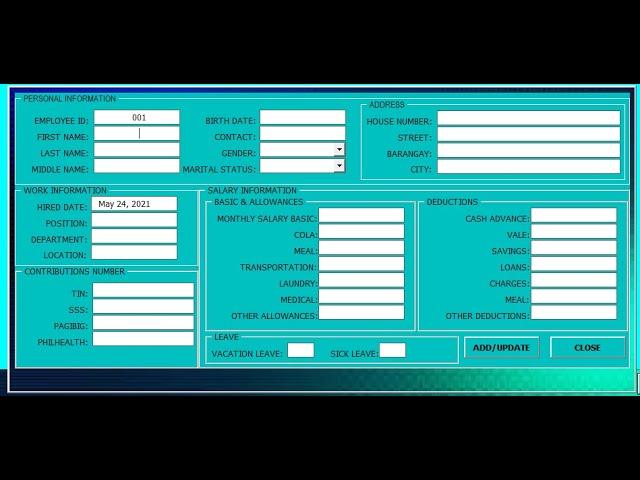 EXCEL PAYROLL VBA STEP BY STEP TUTORIAL PART 1