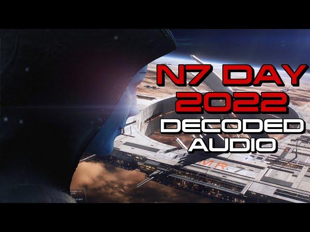 N7 Day 2022 Teaser Decoded Audio (Liara talking to Geth?)