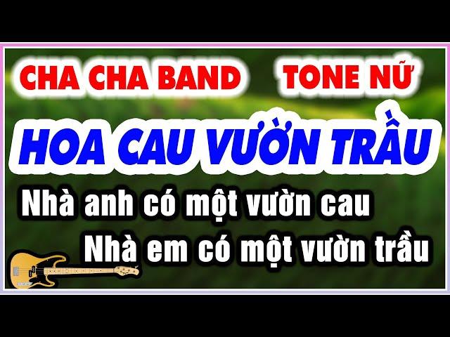 Karaoke HOA CAU VƯỜN TRẦU Tone Nữ - Cha Cha Band KORG 9669