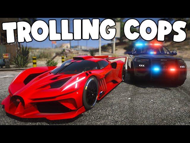 Trolling Cops with 4500HP Bugatti in GTA 5 RP..