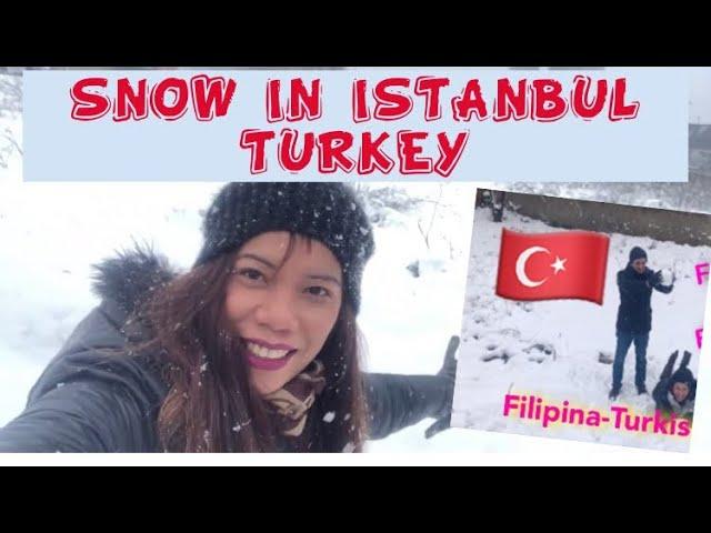 SNOW İN İSTANBUL TURKEY/Filipina&TurkishVlog️