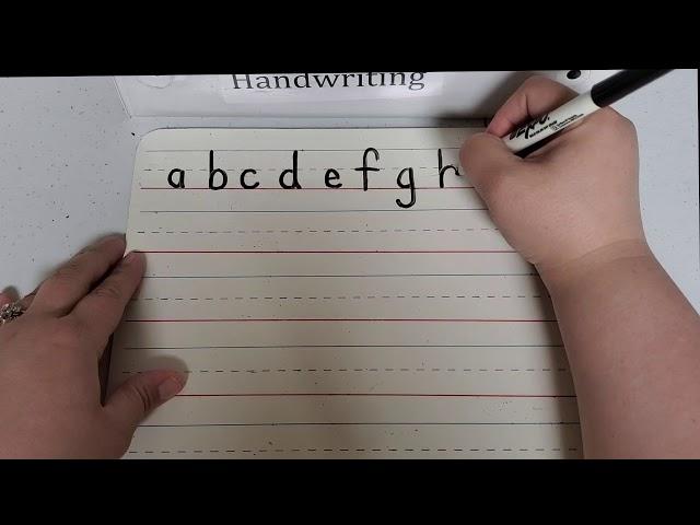 Handwriting -Lowercase Letter Formations using Handwriting Without Tears verbal cues