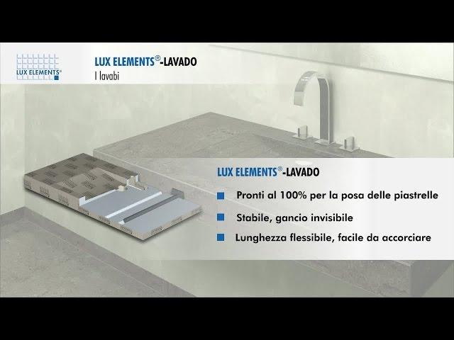 Prodotto LUX ELEMENTS: lavabi LAVADO sospesi