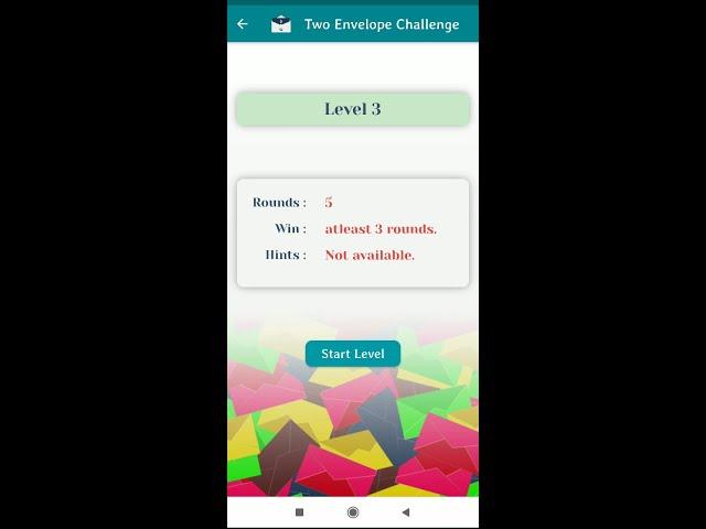 How to Play Two Envelope Challenge  Level 3 Version 1.2.0 - Invent High Technologies Apps