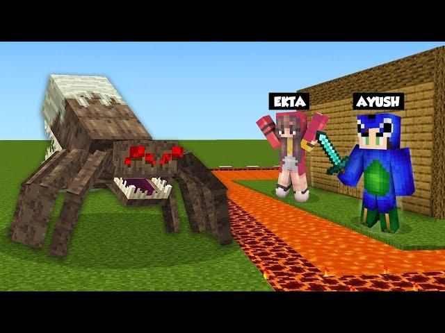 Mutant Spider Vs Best Defence Base in Minecraft (Hindi)  ft @AyushMore