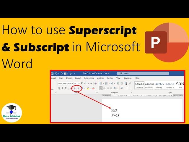 How to add Superscript & Subscript in Microsoft Word