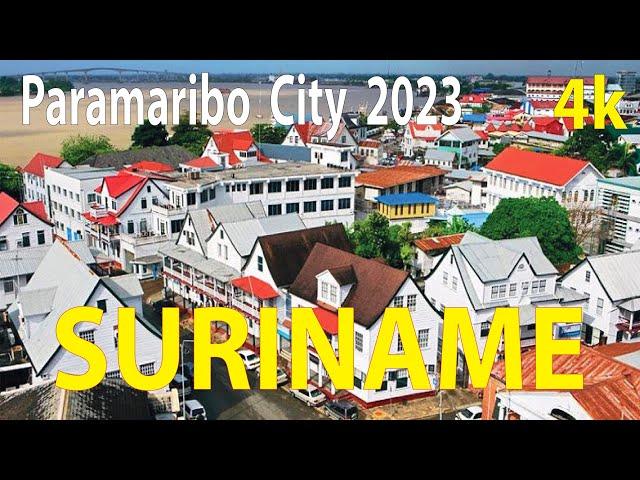 Paramaribo City , Suriname 4K By Drone 2023