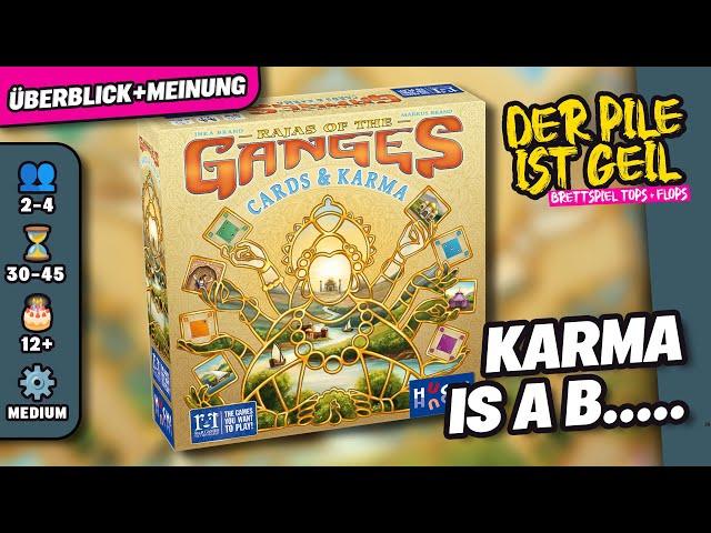 RAJAS OF THE GANGES: CARDS & KARMA - Inka & Markus Brand - Huch - Brettspiel - Der Pile ist geil